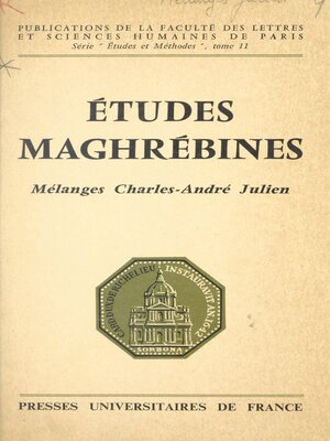 cover image of Études maghrébines